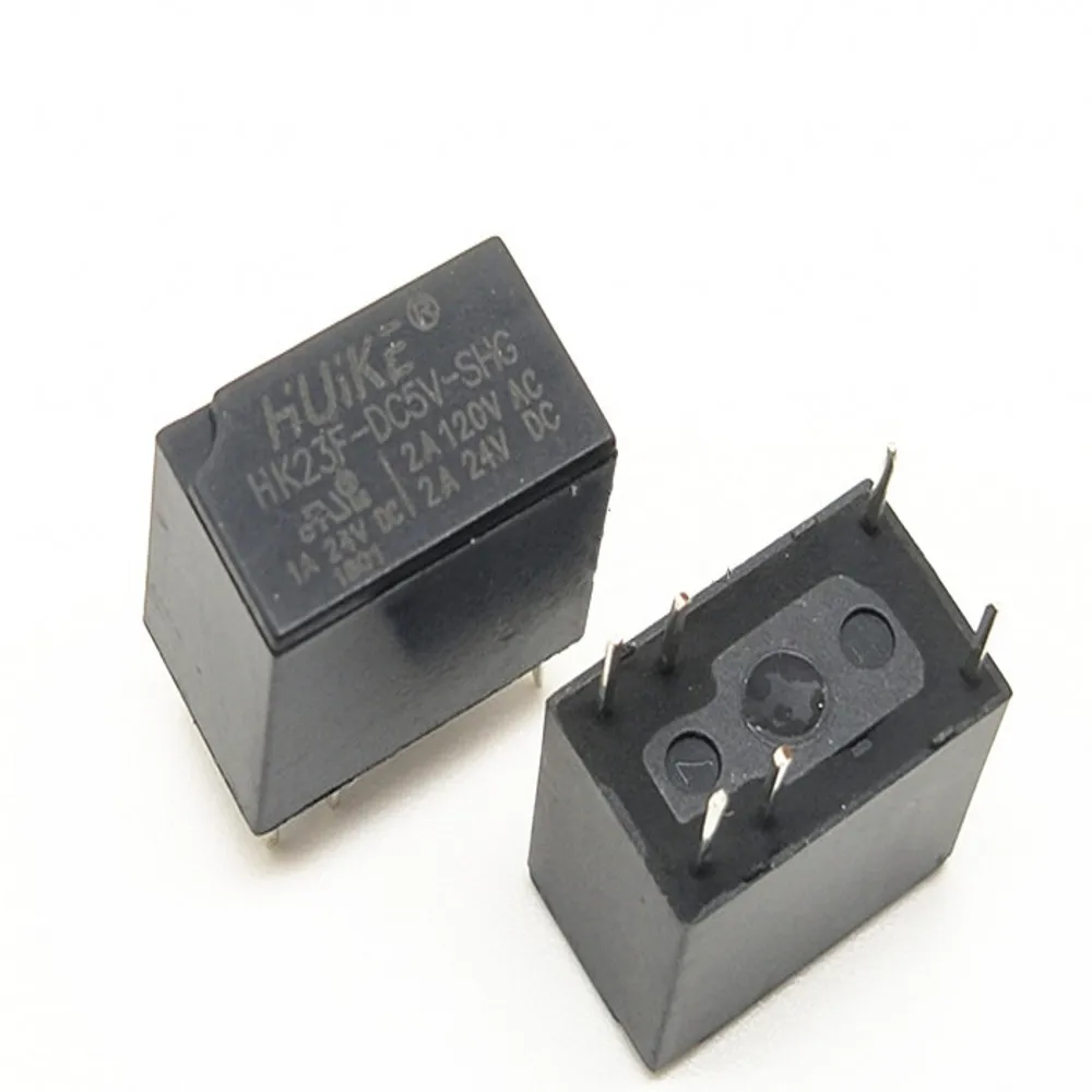 

50PCS/LOT HUIKE Relay HK23F HK23F-DC5V-SHG 5V 2A 6 Pin 0.2W Power Relay