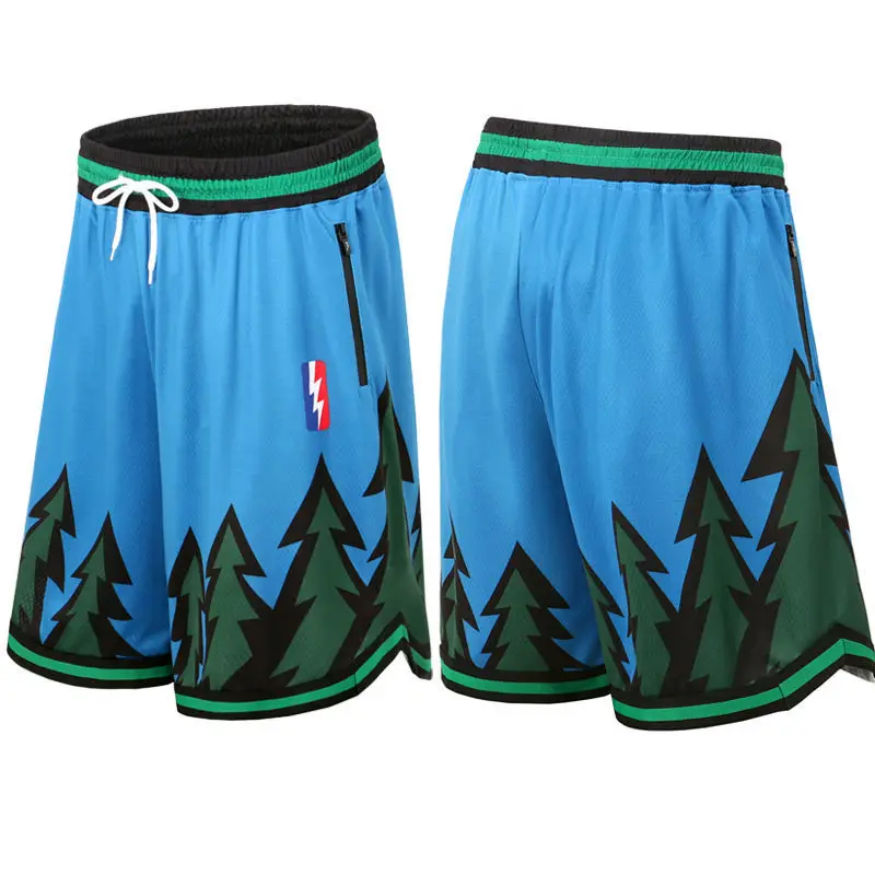 Summer five-point shorts Curry Wade James Timberwolves men and women training sports shorts camouflage long basketball pants