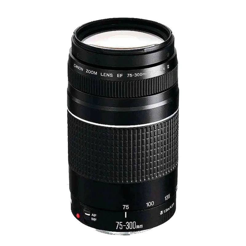 캐논 75-300 렌즈 EF 75-300mm F/4-5.6 III 캐논 용 망원 렌즈 550D 600D 700D 750D 760D 60D 70D 80D 6D T6 T3i T5i T6