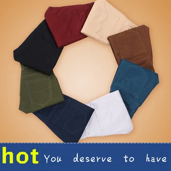2024 Spring Autumn New Casual Pants Men Cotton Slim Fit Chinos Fashion Trousers Male Brand Clothing Plus Size 8 colour 3