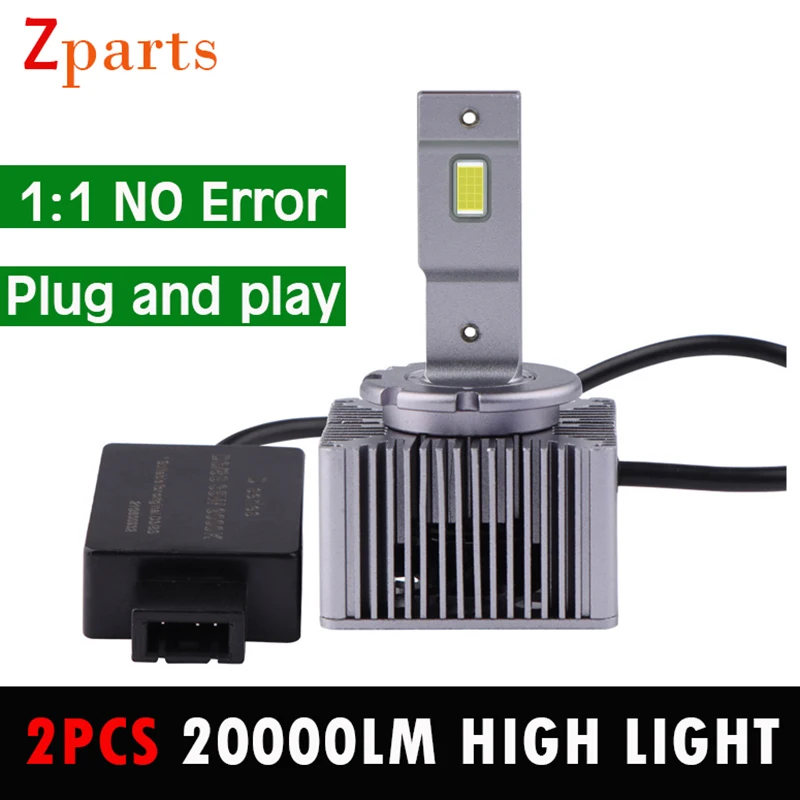 

1:1 Mini D1S D2S D3R LED Plug And Play D4S D5S D8S LED 20000LM 70W 6000K HID Kit Car Canbus Headlight 70W Lights Bulb CSP Chip