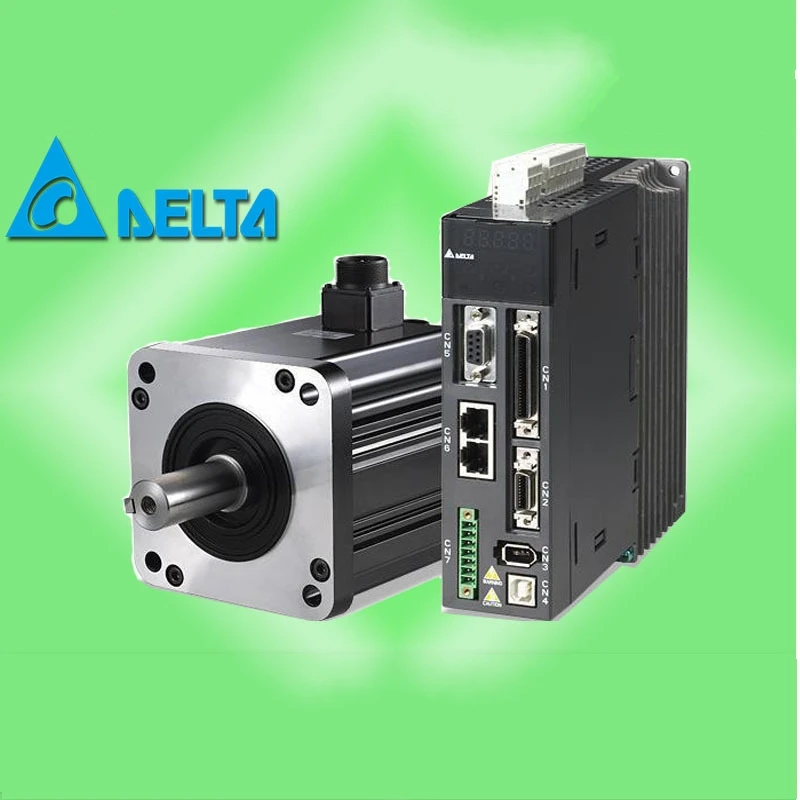 

New ASD-B2-0421-B 400w 3000rpm 1.27N.m ASDA-B2 60mm AC Servo Motor Driver Kits ECMA-C20604RS