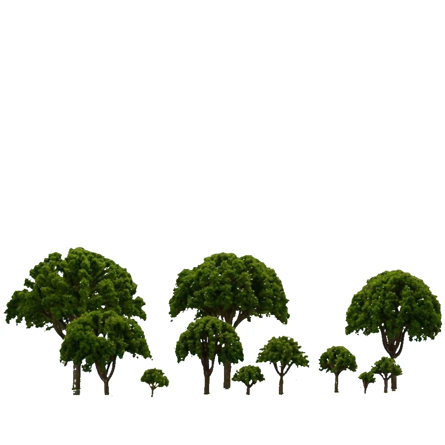 500pcs 2.3cm Hotsale 1/1000 Scale Miniature Architectural Model Green Tree For Ho Train Layout Modelbouw Scene Or Hobby Maker