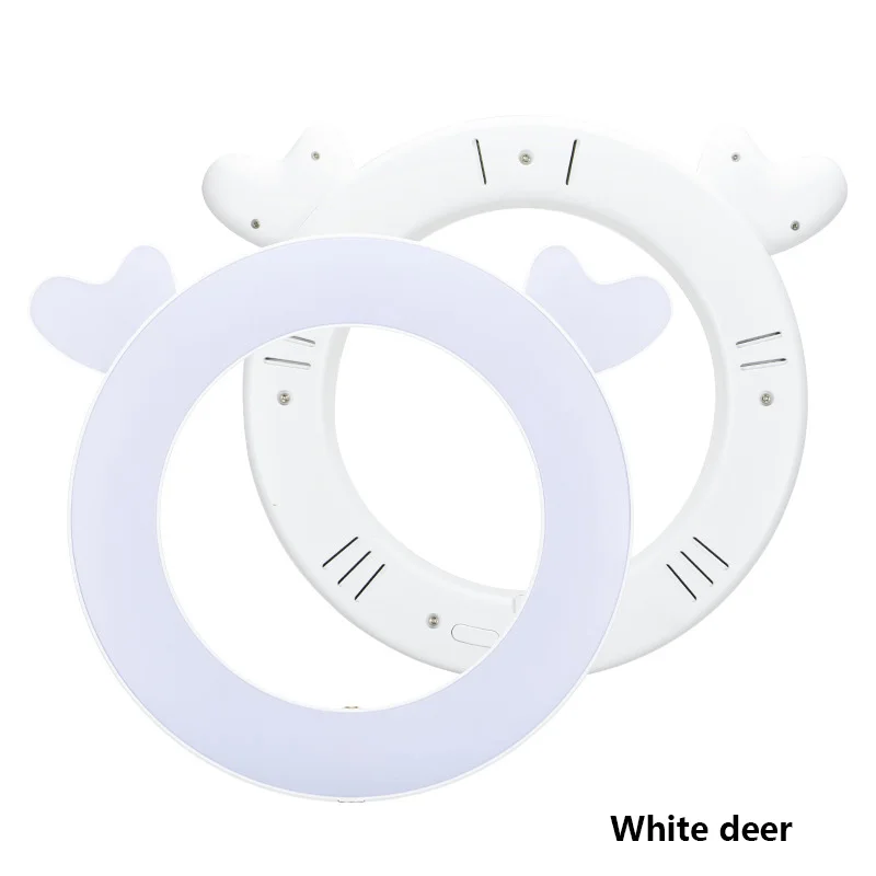 ใหม่น่ารักLEDแหวนไฟแฟลชขาตั้งกล้องMount HolderสำหรับVlogสดสตรีมมิ่งวิดีโอบล็อกเกอร์