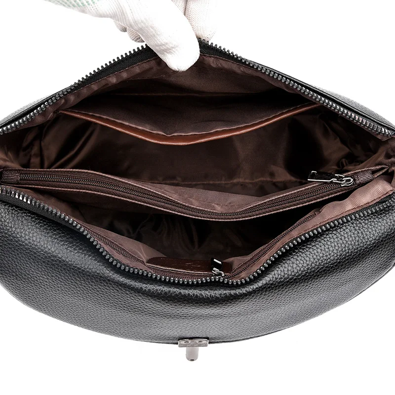 Leder lässige Umhängetaschen für Frauen 2024 Damen Luxus Designer Handtasche hochwertige Umhängetasche Sack Umhängetasche Frau