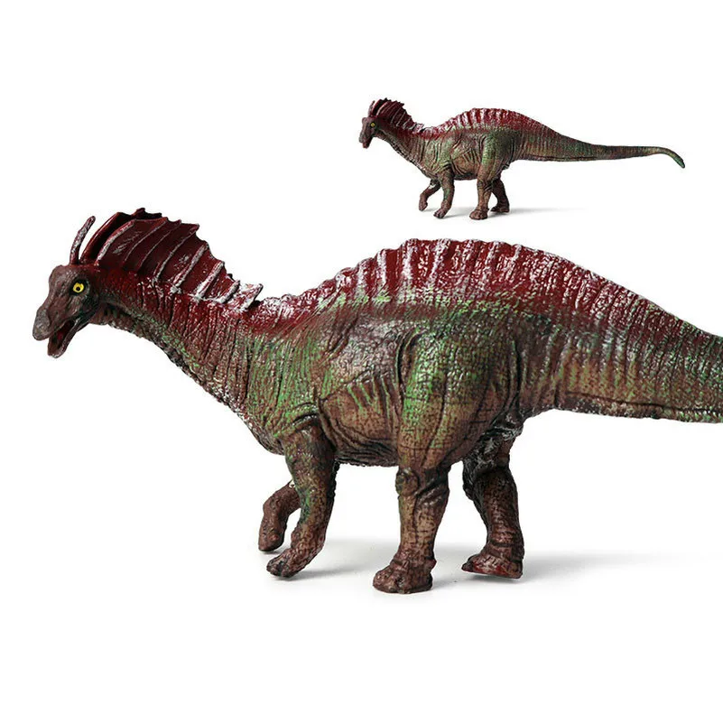 2pcs Simulation Prehistoric Dinosaur Amargasaurus Solid Model Collection Decoration Action Figure Figurine Children Toys Gifts