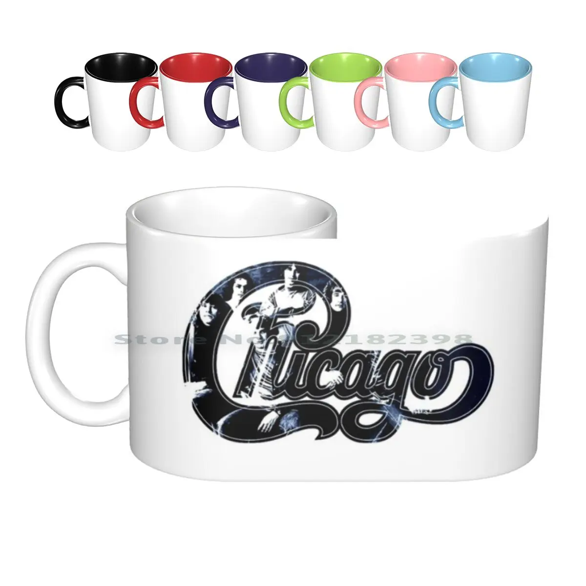 Chicago Ceramic Mugs Coffee Cups Milk Tea Mug Chicago The Band Creative Trending Vintage Gift Bottle Cup