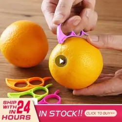 Plastic Orange Peeler Useful Lemon Grapefruit Fruit Slicer Easy Peeler Stripper Remover Knife Cooking Tool Kitchen Accessories