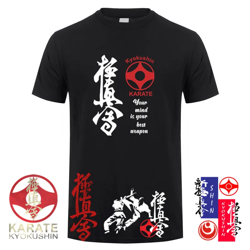 Kyokushin Karate Masutatsu Oyama Japan T Shirt Mens Cotton Short Sleeve Kyokushinkai Kyokushin Tshirt Top Tees