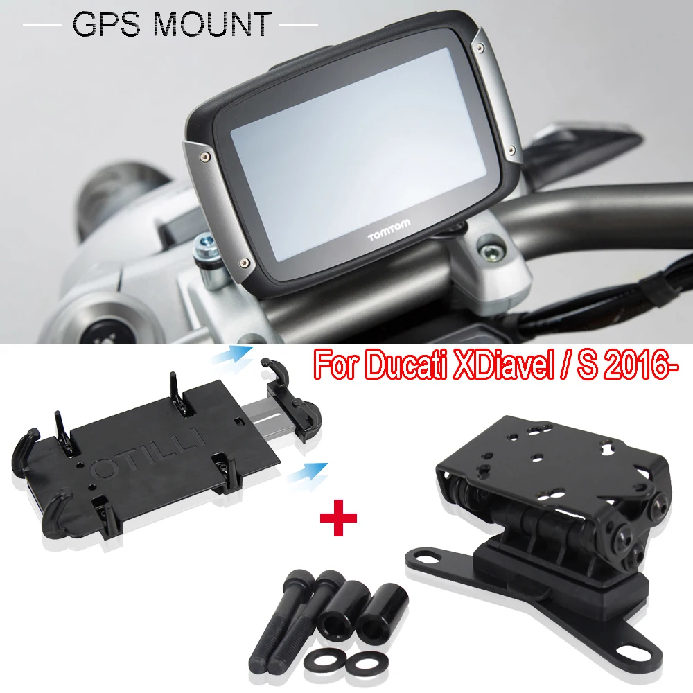 

NEW For Ducati XDiavel XDiavel S 2016-2022 2021 Motorcycle Accessories GPS mount Phone Holder Windshied Mount Navigation Bracket