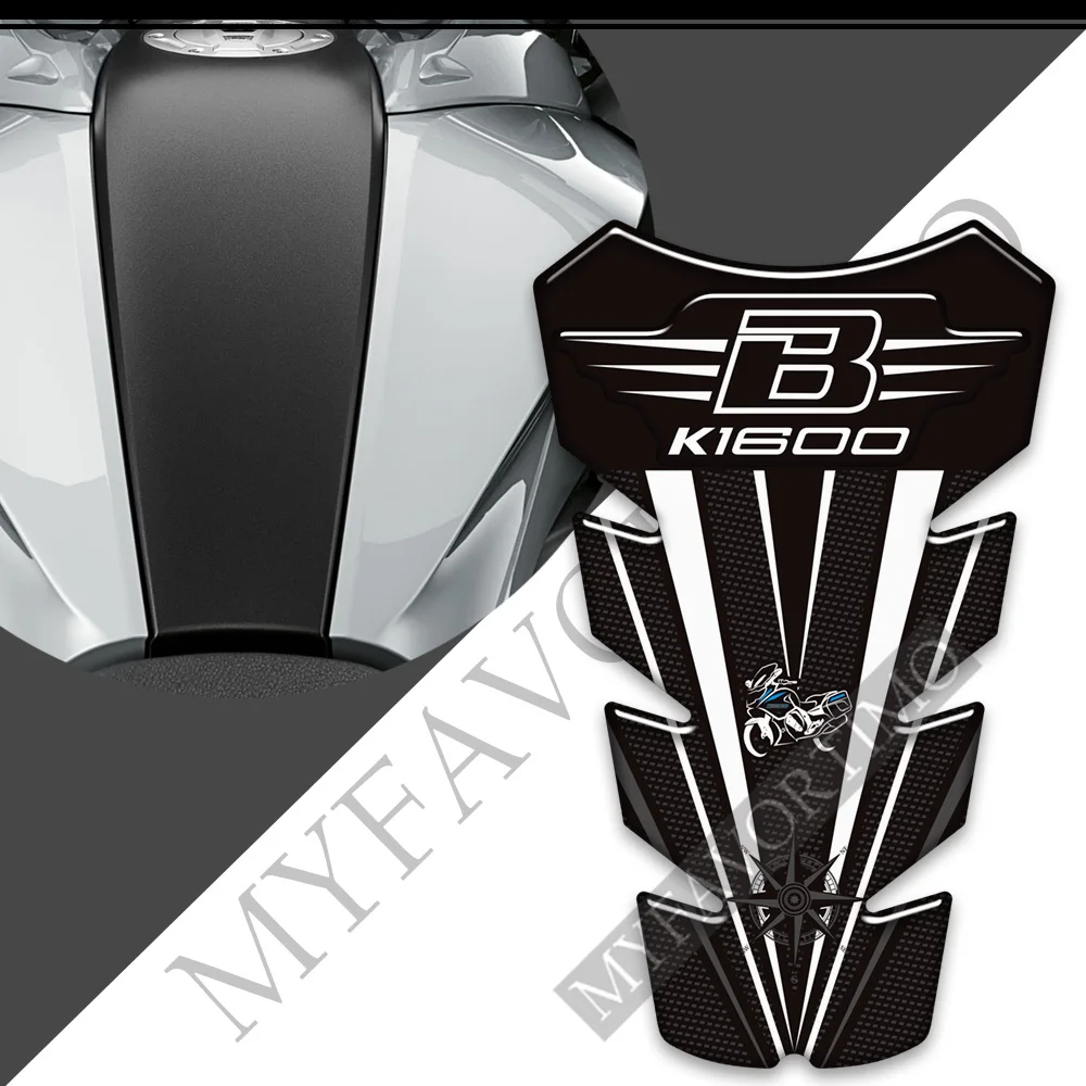 

Motorcycle Gas Fuel Oil Kit Knee Fairing Fender Luggage Trunk Stickers Decals Protection Tank Pad For BMW K1600B K1600 K 1600 B