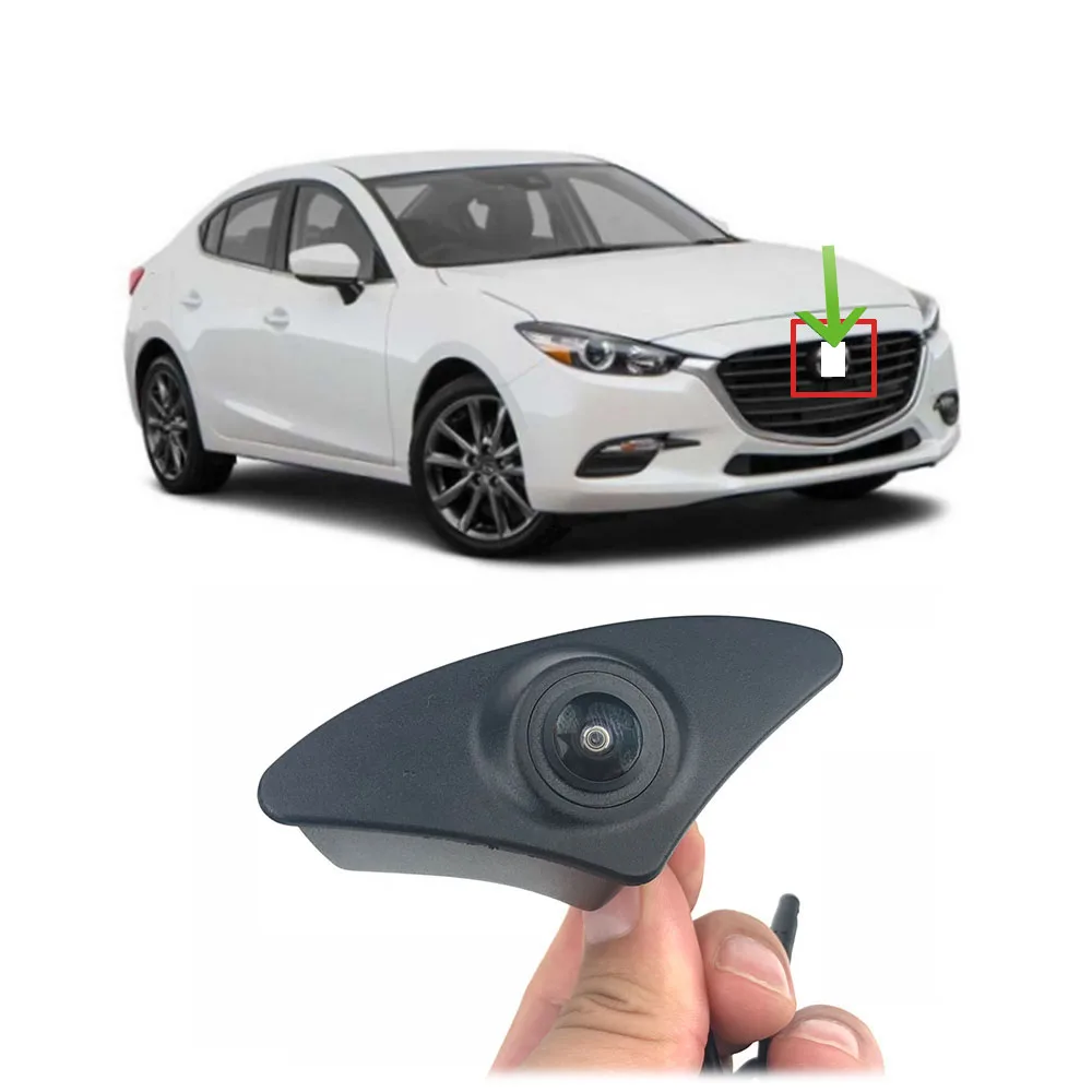 JIAYITIAN Car Front Camera For Mazda Axela Mazda 3 BM BY 2013–2018 Fish eye Lens CCD Night Vision Forward Logo Camera