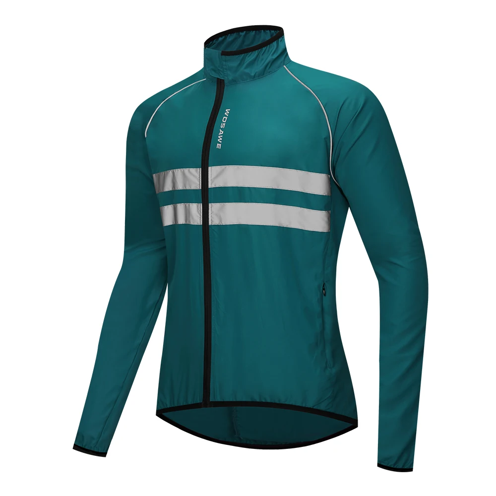 Wosawe ultraleichte reflektierende Männer Fahrrad jacke wind dichte Mountainbike MTB Jacke Laufen Reiten Fahrrad Wind jacke