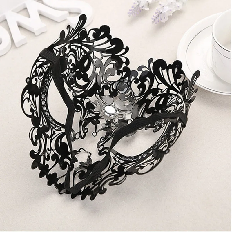 Mysterious Angel Metal Mask for Men and Women, High End, Party Ball Face, Sexy Hollowed Out, High Quality, 1Pc