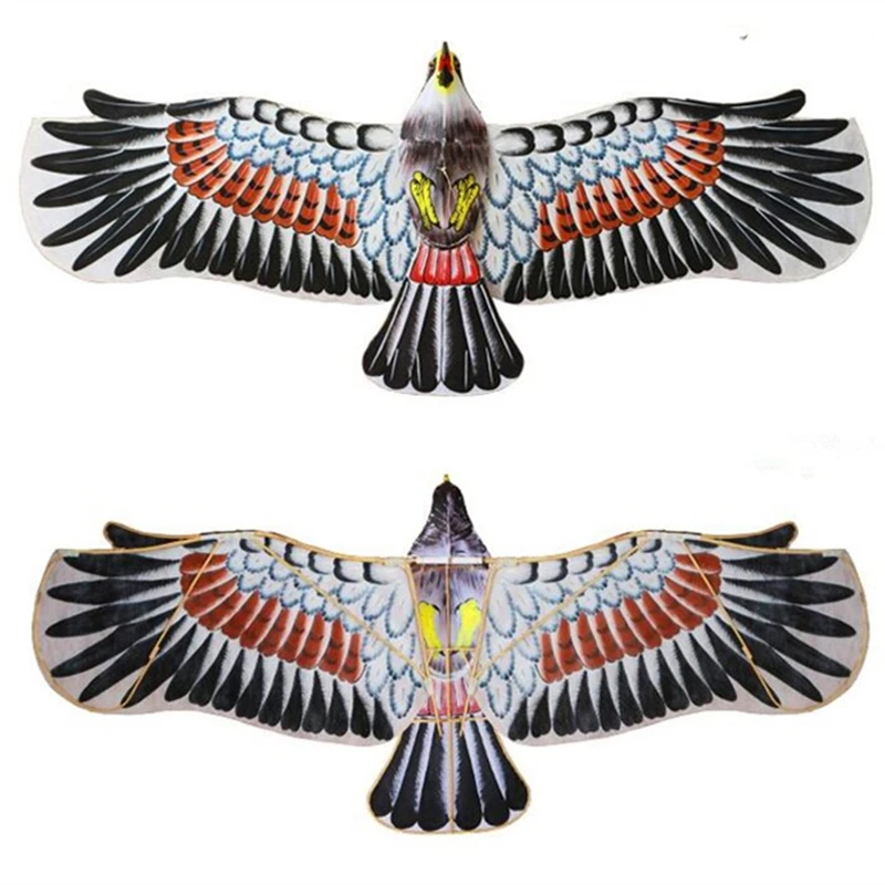 Free shipping 140cm hawk kites Chinese traditional kites hand paint eagle kite twin-tray flying Elderly favorite toys dragon koi