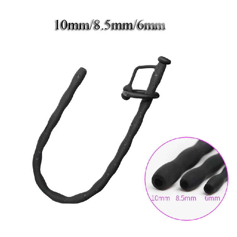 6/8.5/10mm Urethral Dilators Silicone  Sound Dilator Male Penis Plug Urethra Catheter Stimulator Masturbator Sex Toy for Men