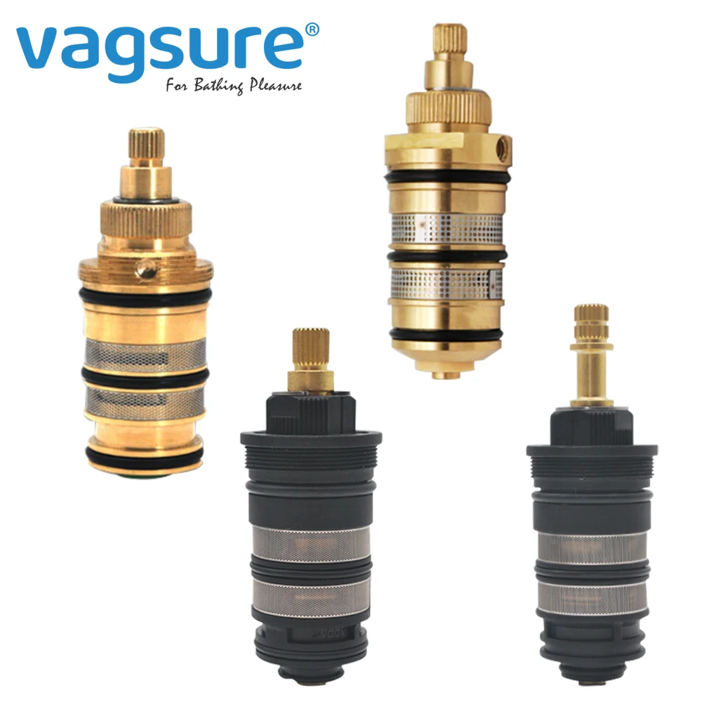Messing Thermostat ventil Spule Kupfer Wasserhahn Patrone Bad Mischbatterie Dusch misch ventil die Misch wasser temperatur einstellen