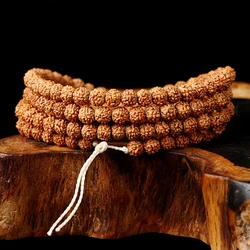 108Pcs Vajra Bodhi Rudraksha Beads 5/7/9mm Meditation Mala Bead Jewelry Making Prayer Chakras Bodhi Tibetan Buddhism Bracelet