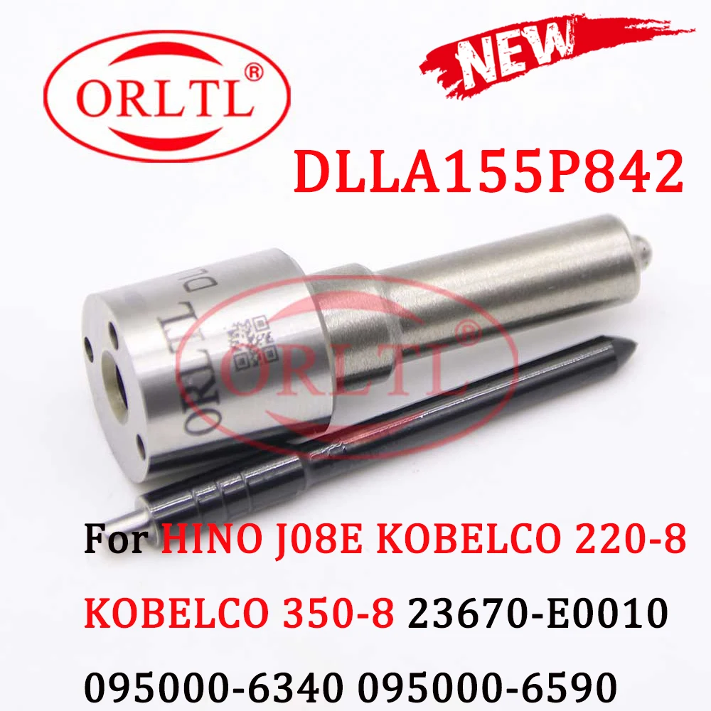 

DLLA155P842 Fuel Oil Nozzle 093400-8420 Auto Injector Spray Nozzle Set DLLA 155P 842 for denso 095000-6590 HINO J08E