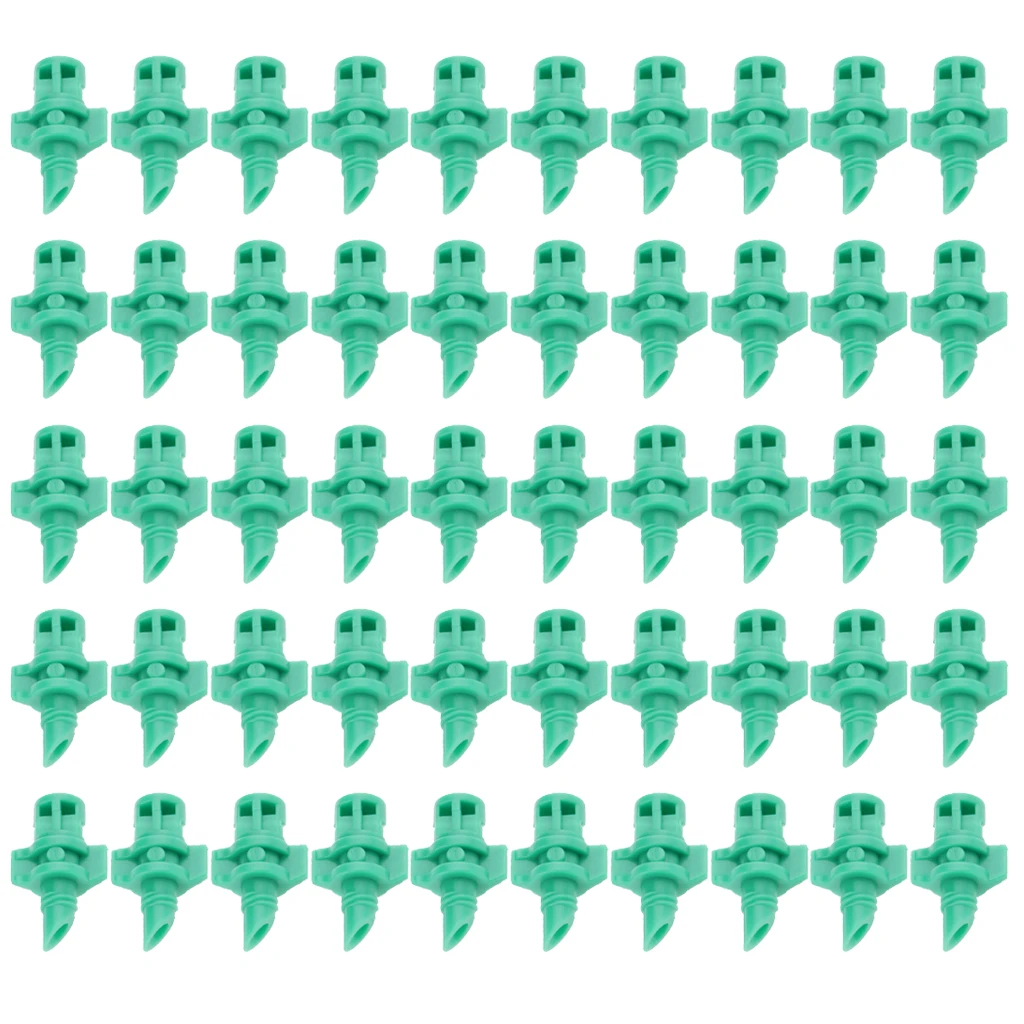 

50Pcs 180 Degree Micro Sprayer Fan Jet Hydroponic Aeroponic Misters Garden Lawn Irrigation Sprinkler Nozzle