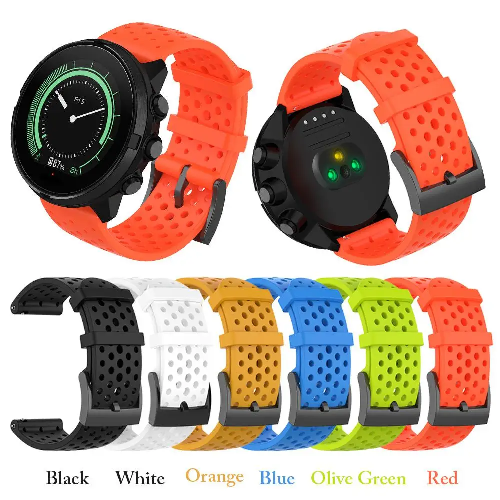 For Suunto 9 & 9 Baro Silicone Sport Watchband Strap Spartan Smartwatch Wrist Smart Watch Replacement Bracelet