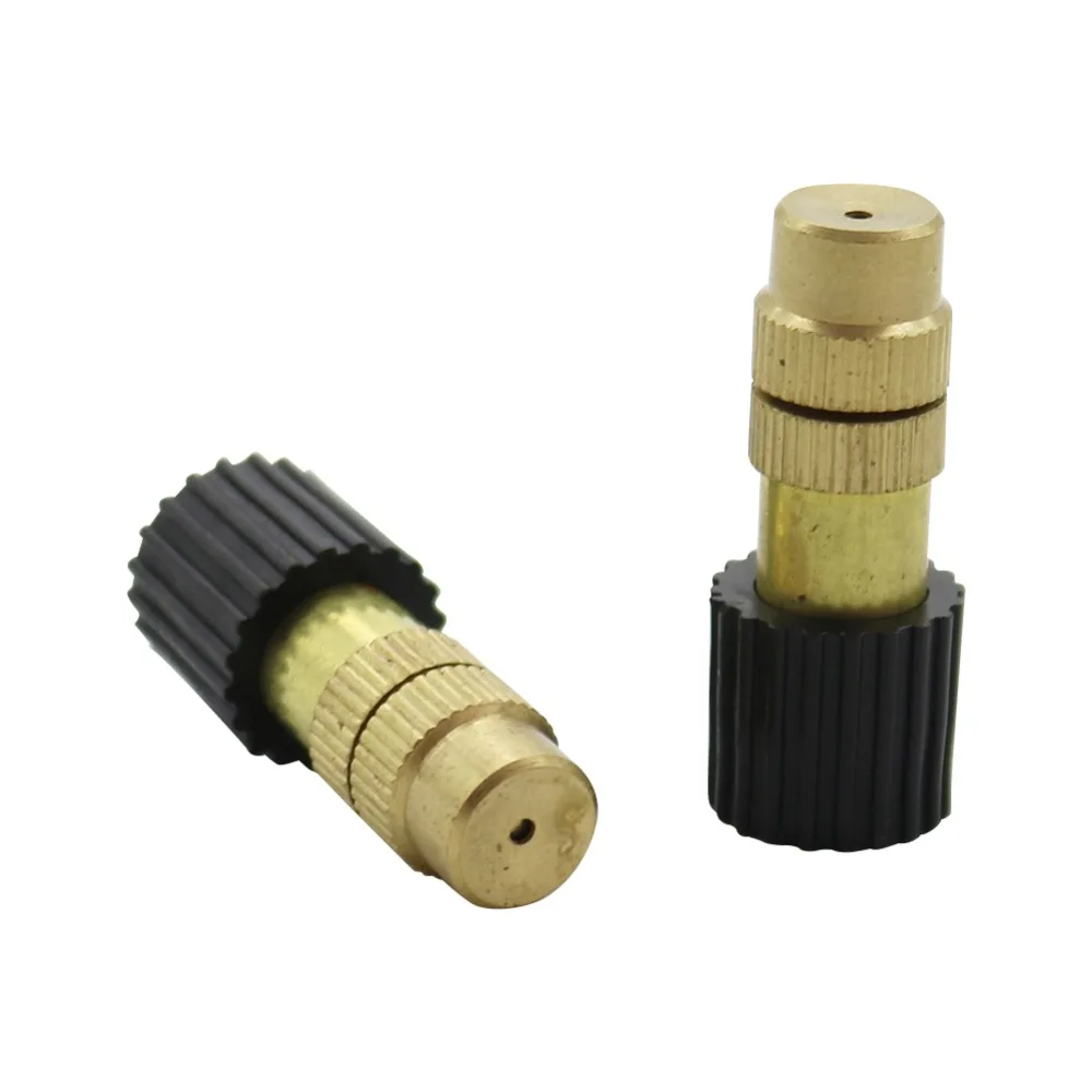

Inner 6mm Interface Mist Nozzles Adjustable Brass Sprayer Greenhouse Plant Cooling Humidify Sprinkler 15 Pcs