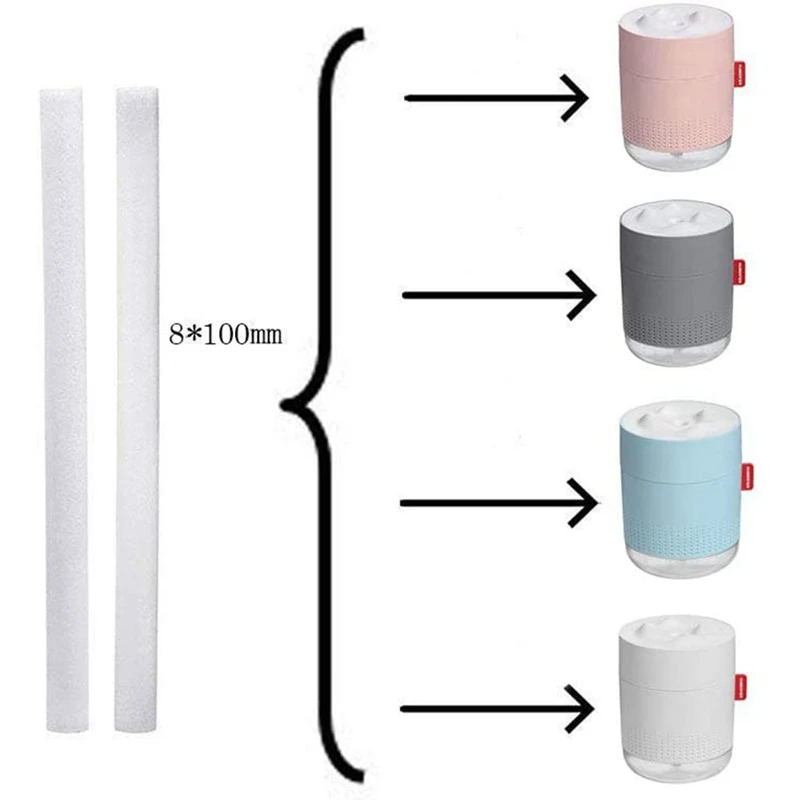 HOT SALE Humidifier Cotton Swabs, Humidifier Refill Stick Portable Personal USB Mini Humidifier Filter Replacement Elements 10Pc