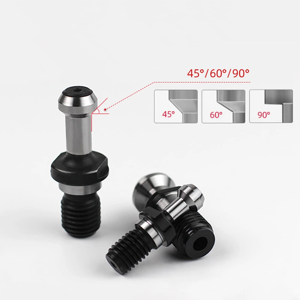hot 1pcs bt30 bt40 bt50 pull nail 45° 60° 90° pulling nails for iso bt tool holder bt40 pull stud bt30 bt40 bt50 tool holder