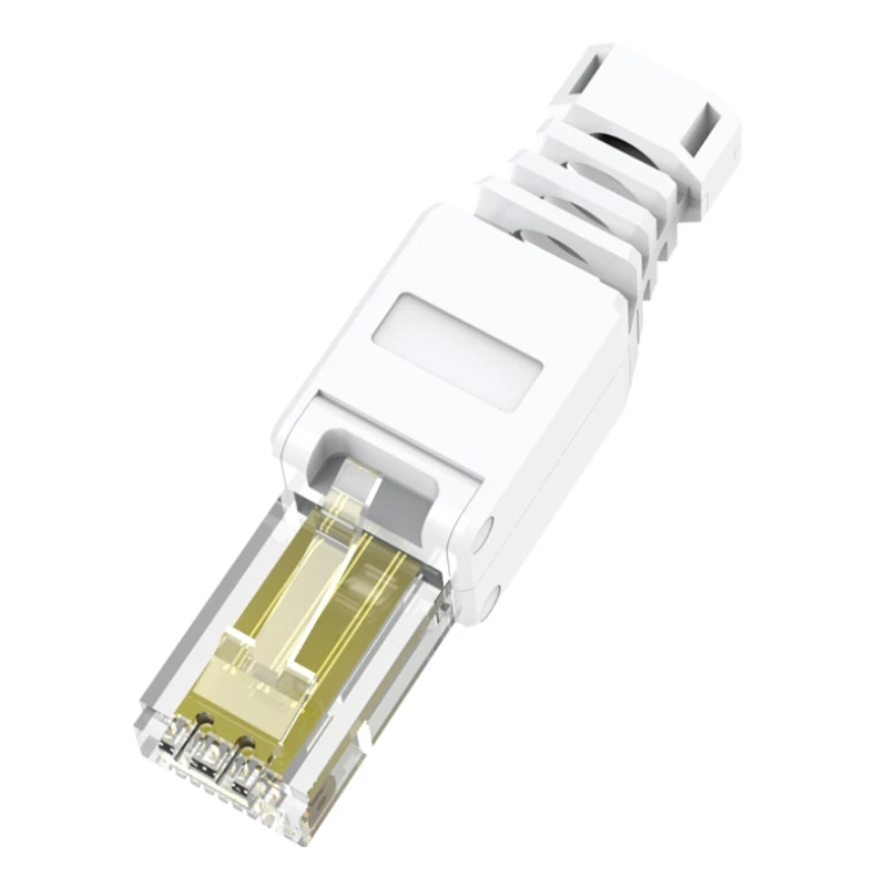 White RJ45 Tool-less Connector No Crimp Connectors Cat6 Connector Cat5e Connectors Cat5 Connectors