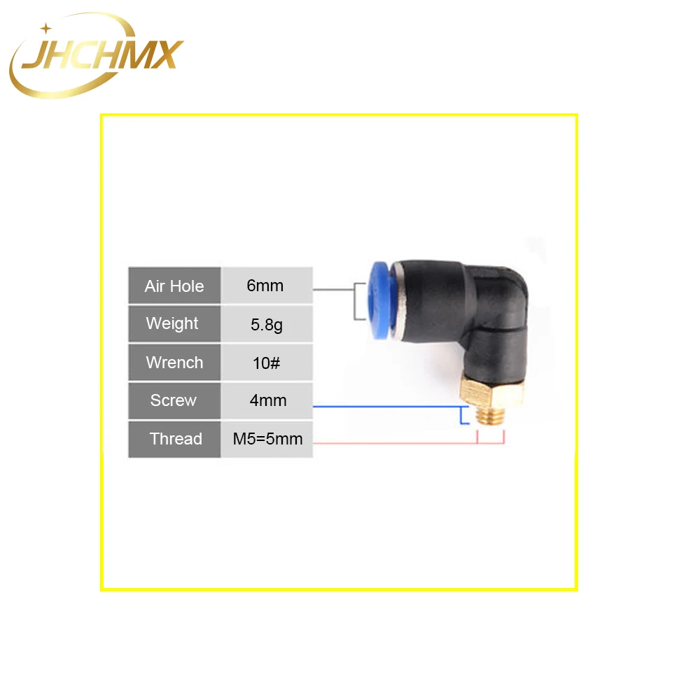 Ajuste de ar para cabeça laser co2, ajuste de ar com assistente de ar para máquinas de corte a laser co2 de alta qualidade 304chmx