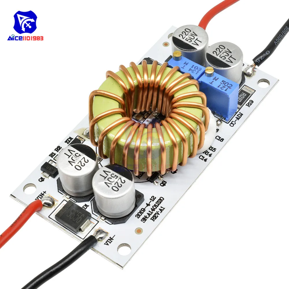 DC-DC 8,5V -48V zu 10 -50V 10A 250W Einstellbarer Boost-Konverter Step-Up Konstantstrom-Konstantspannungs-Stromversorgungsmodul – Detail 5