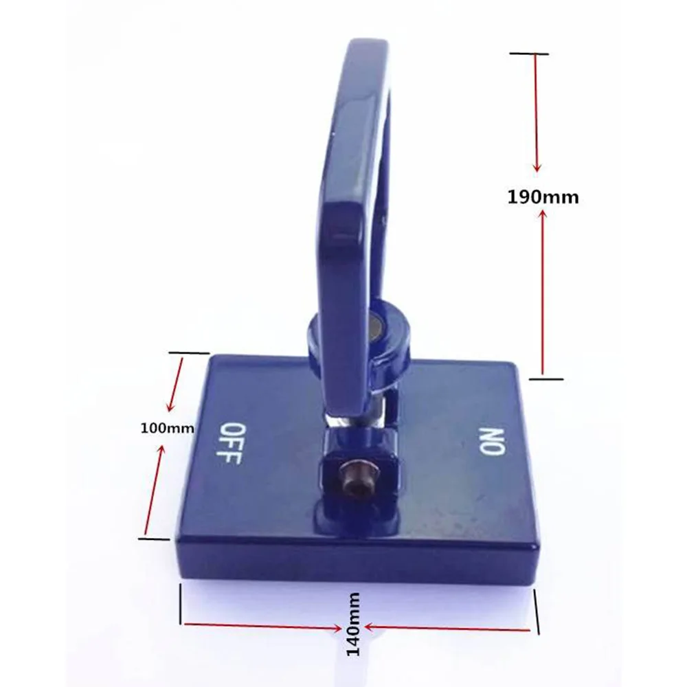 Car Repair Tool Portable Permanent Magnet Suction Cup Portable Jack Rated 150kg Suction Steel Plate Handling Tool