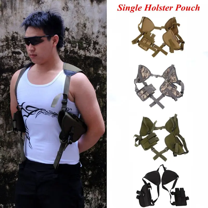 Training Right Hand Holster Pouch With Magazine Pouch Universal Pistol Gun Shoulder Concealed Carry Holsters