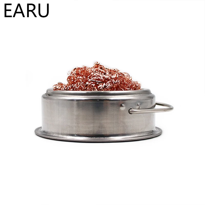 Hút Thiếc Loại Mỏ Hàn Lưới Lọc Vệ Sinh Mũi Sạch Sẽ Bụi Dross Vệ Sinh Dây Đồng Bóng Tín Loại Bỏ Thép Hộp