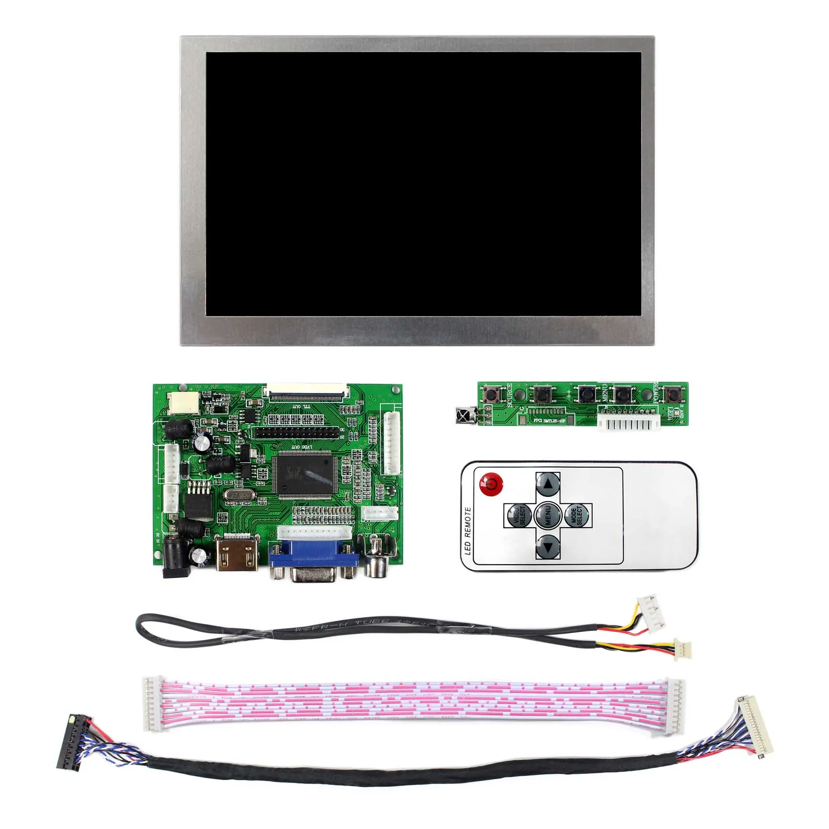 7 "G070VW01 V0 800X480液晶hd mi vga + 2AV lcdコントローラボードVS-TY2662-V1