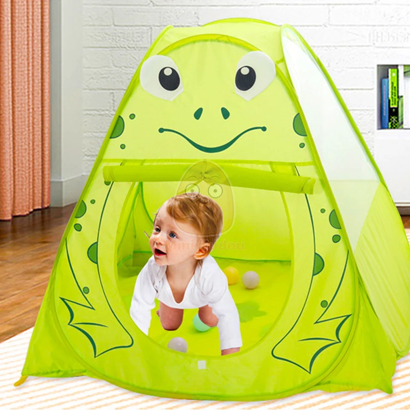 Baby Portable Play Tent Cute Frog Activity Fairy House Fun Playhouse Beach Tent Family Game Educational Playing Toy For Children