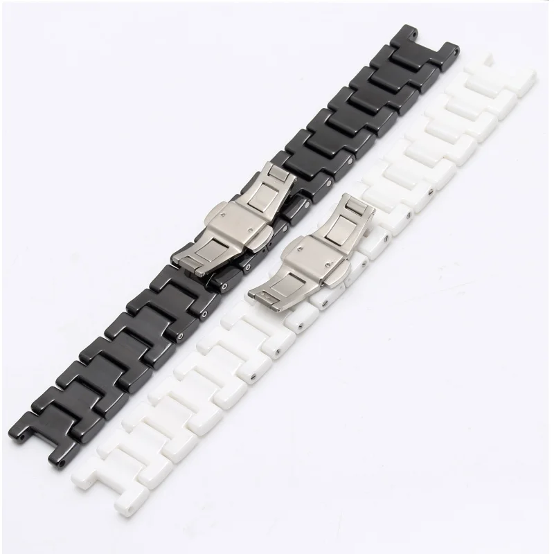 BRETA concave ceramic strap 20*11 18*10 16*9mm watch band  bracelet for gucci omega GC Guess Dior  Pasha