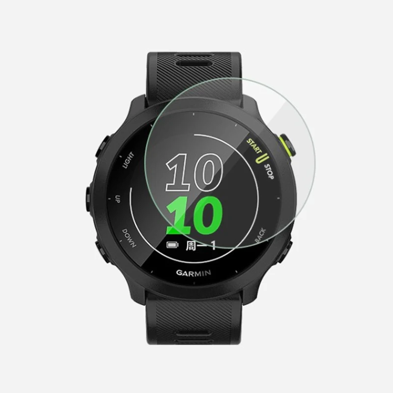 

2 шт. закаленное стекло для часов Garmin Forerunner 55 158 Защитная пленка для экрана для смарт-часов Fr158 Fr55