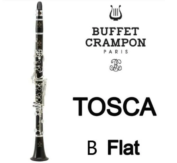 Brand New Buffet Crampon Professional Wood Clarinet TOSCA Sandalwood Ebony Professional Clarinet Bb Student Model Bakelite