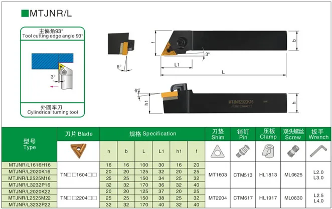 1 Máy Tính MTJNR1616H16 MTJNL1616H16 MTJNR CNC Công Cụ Bên Ngoài Giá Đỡ Kim Loại Tiện Accessorie Biến TNMG