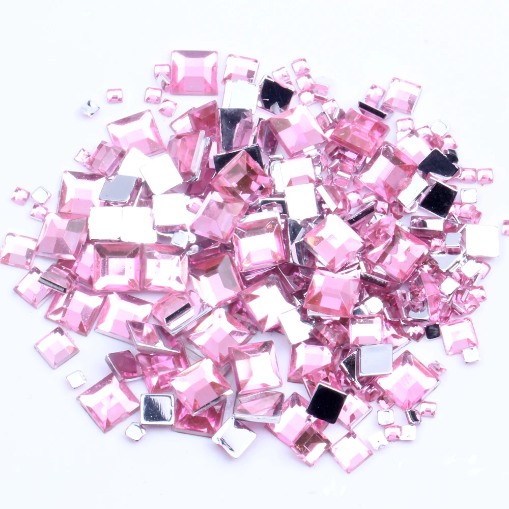 

Nail Rhinestone FlatBack Square 6mm 5000pcs Bulk Bag For Crafts Scrapbooking Nail Art Decoration DIY Clothes