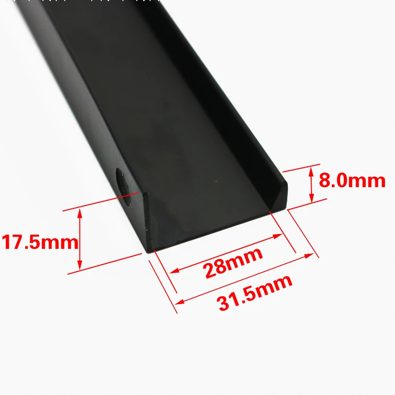 블랙 실버 오렌지 골드 숨겨진 캐비닛 핸들 스테인레스 스틸 주방 찬장은 서랍 손잡이 가구 핸들을 당깁니다