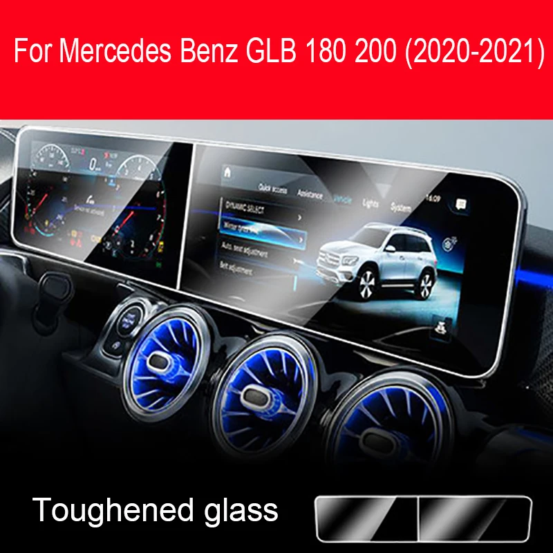 For Mercedes Benz GLB 180 200 (2020 2021) Car GPS navigation LCD screen tempered glass  protective film  Anti-scratch Interior