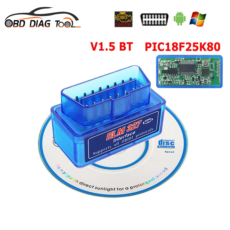 Bluetooth OBD2 OBDII Car diagnostico Scanner Reader per Android