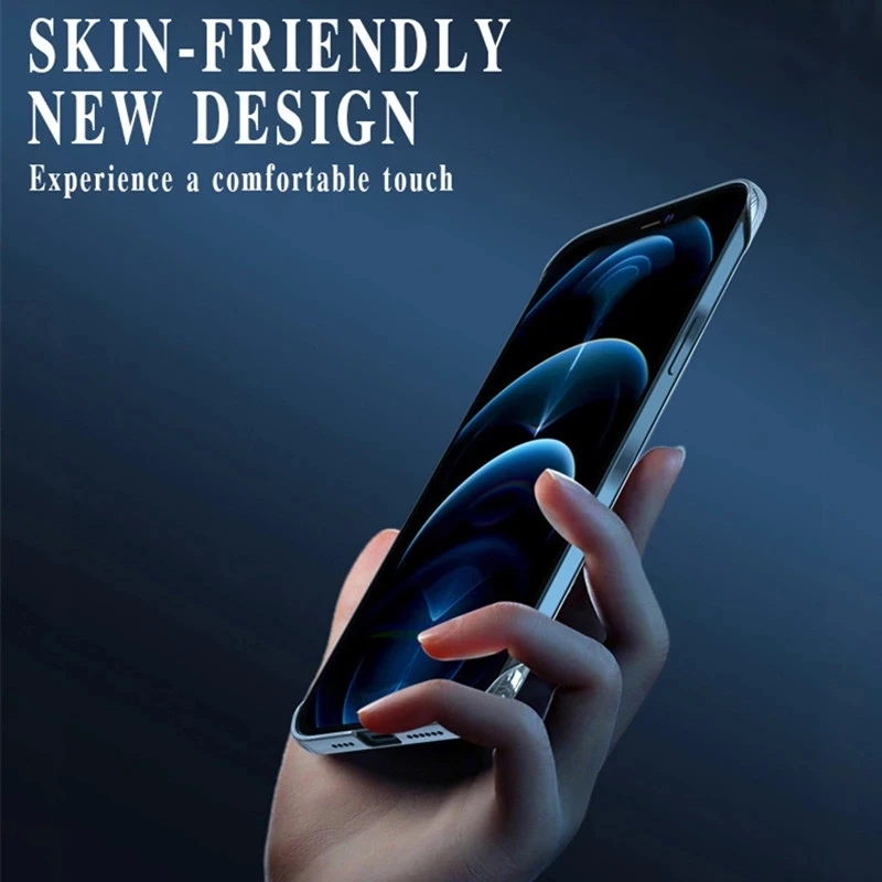 Luxury Frameless Transparent Case For iPhone 15 13 12 11 14 16Pro Max XSMAX X XR XS SE 7 8Plus Ultra Thin Clear Hard Phone Cover