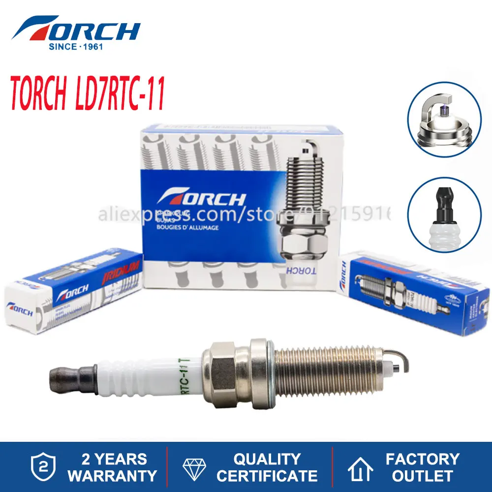 Automobile Motorcycle High Quality Ignition Spark Plug TORCH LD7RTC-11 for LKAR7B-11 Genuine Original Equipment