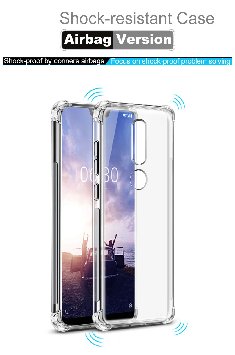 Air Cushion Shockproof Case Nokia 6.3 8.3 5.3 1.3 2.3 Case Airbag Silicone TPU Phone Cover Nokia5.3 Nokia1.3 Nokia X10 X20 G10