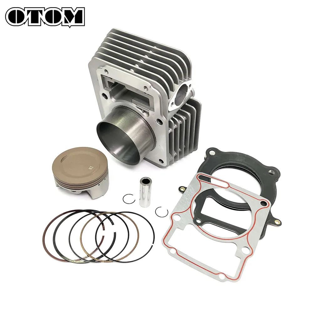 OTOM ZS172FMM-3A Motorcycle 74mm Cylinder Kit Air-Cooled Piston Ring Pin Gasket For ZONGSHEN CB250-F 250cc Upgraded to 300cc