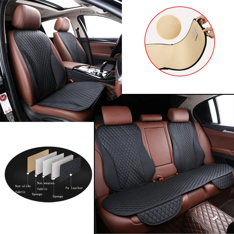 Car Seat Covers Easy Clean Car Seat Cushions,universal Pu Leather Non Slide Waterproof Seats Cover Fits For Lada Granta E1 X36