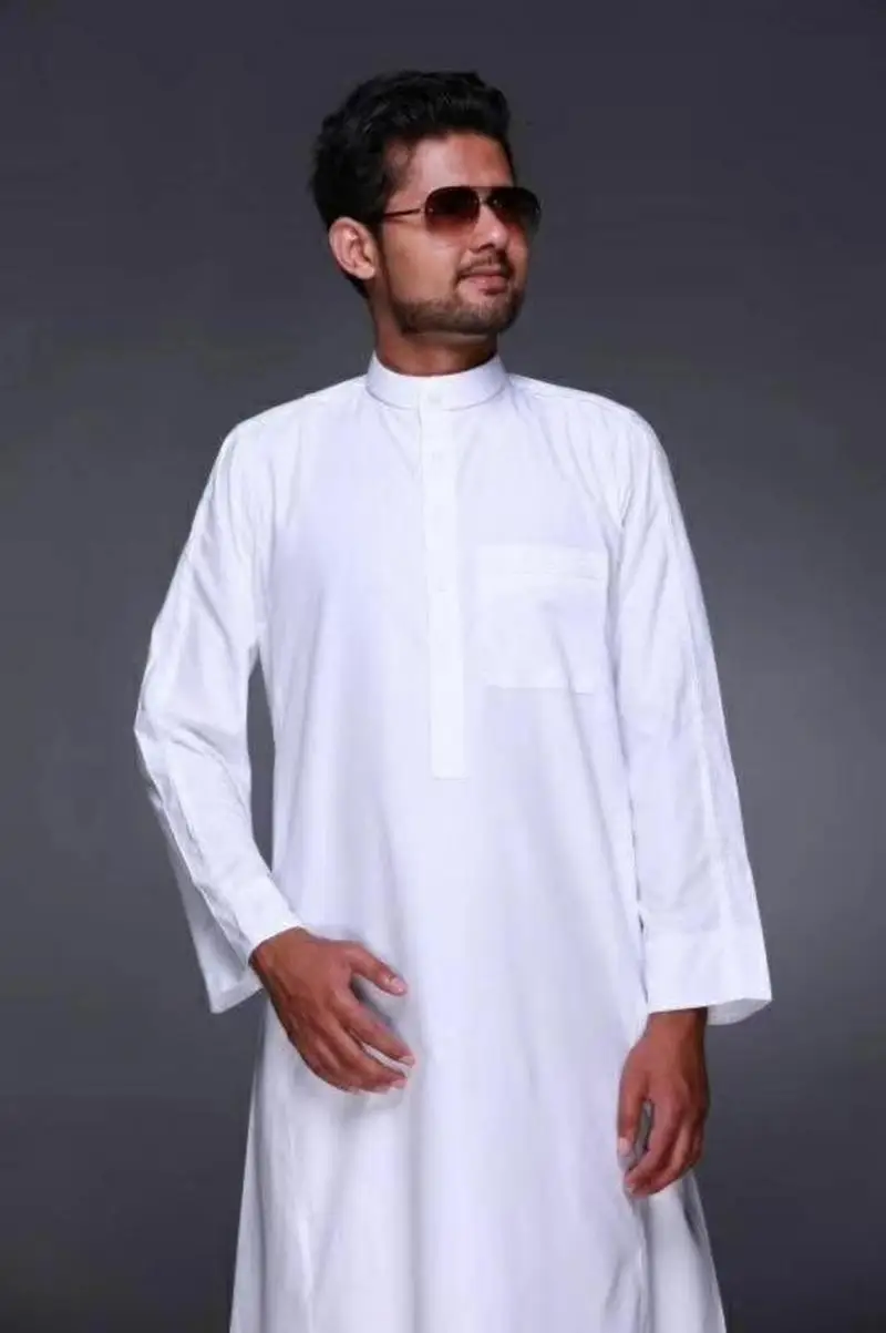 Islamic Clothing Men Length Long Sleeve Loose Muslim Men Saudi Arabia Pakistan Kurta Muslim Costumes Muslim Dress Kaftan Thobe